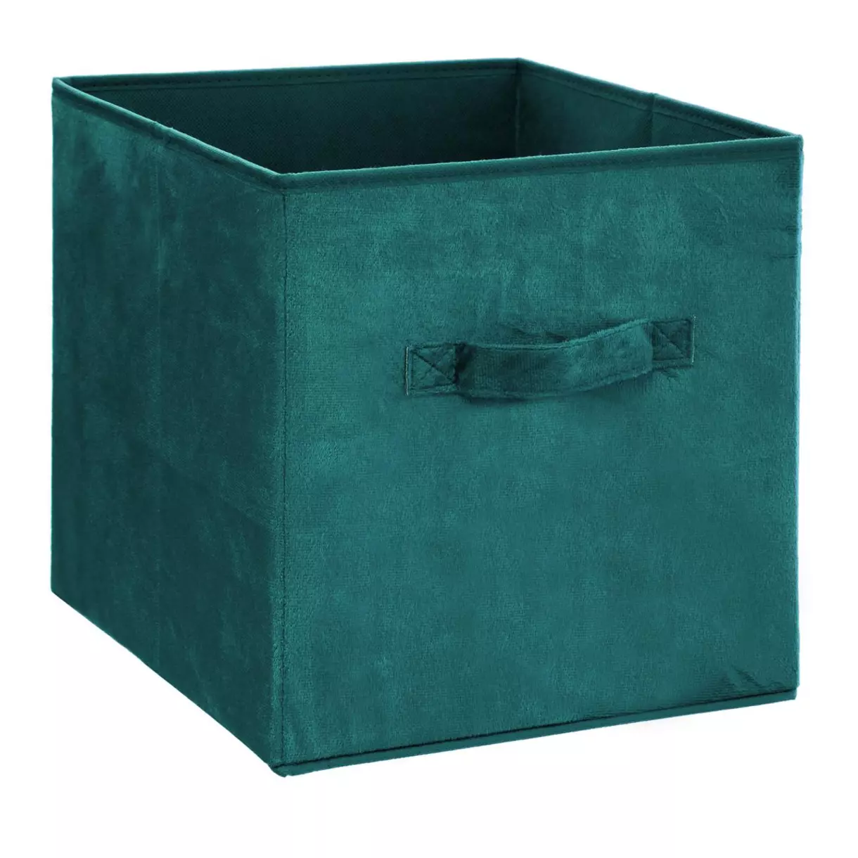 eminza Panier de rangement Velouria Bleu canard