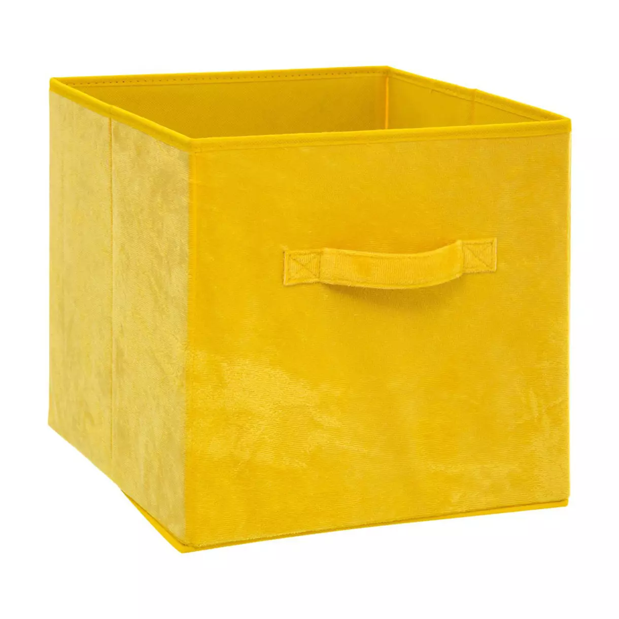 eminza Panier de rangement Velouria Jaune