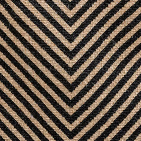 Eminza Panier En Jute (32 X 32 Cm) Valy Noir