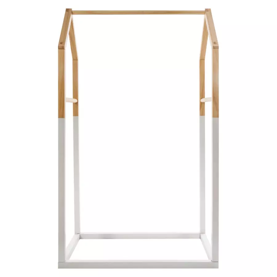 Eminza Penderie Enfant Bois (H100 Cm) Maison Blanche