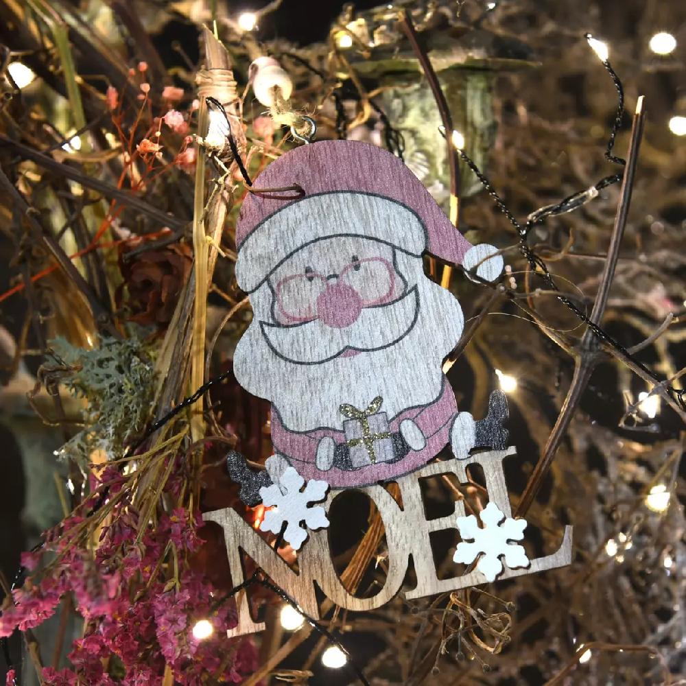 eminza Père Noël à suspendre (H12 cm) Neil Rose
