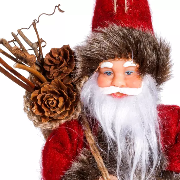 Eminza Père Noël à Suspendre (H13 Cm) Alphonse Rouge