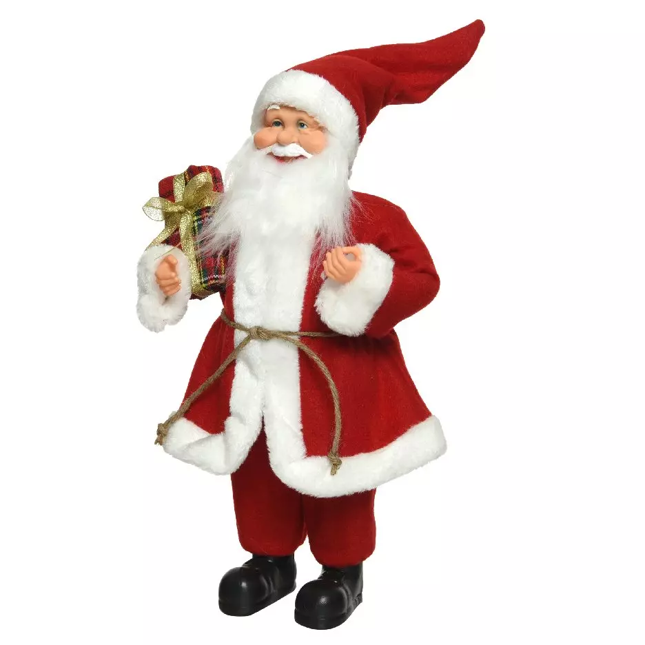 eminza Père Noël déco Traditionnel (H20 cm) Stan