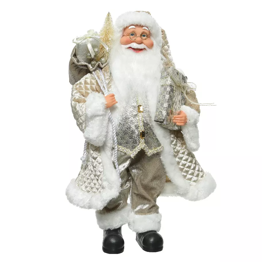 eminza Père Noël déco Traditionnel (H30 cm) Charles