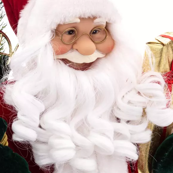 Eminza Père Noël Déco Traditionnel (H61 Cm) Velours