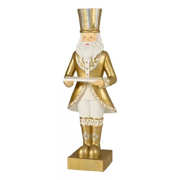 Eminza Père Noël Géant (H175 Cm) Gabriel Costumé Or
