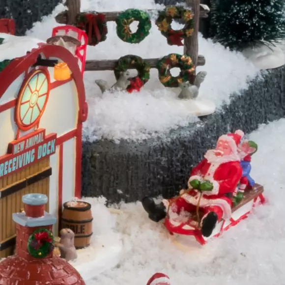 Eminza Personnage Lemax Père Noël En Luge