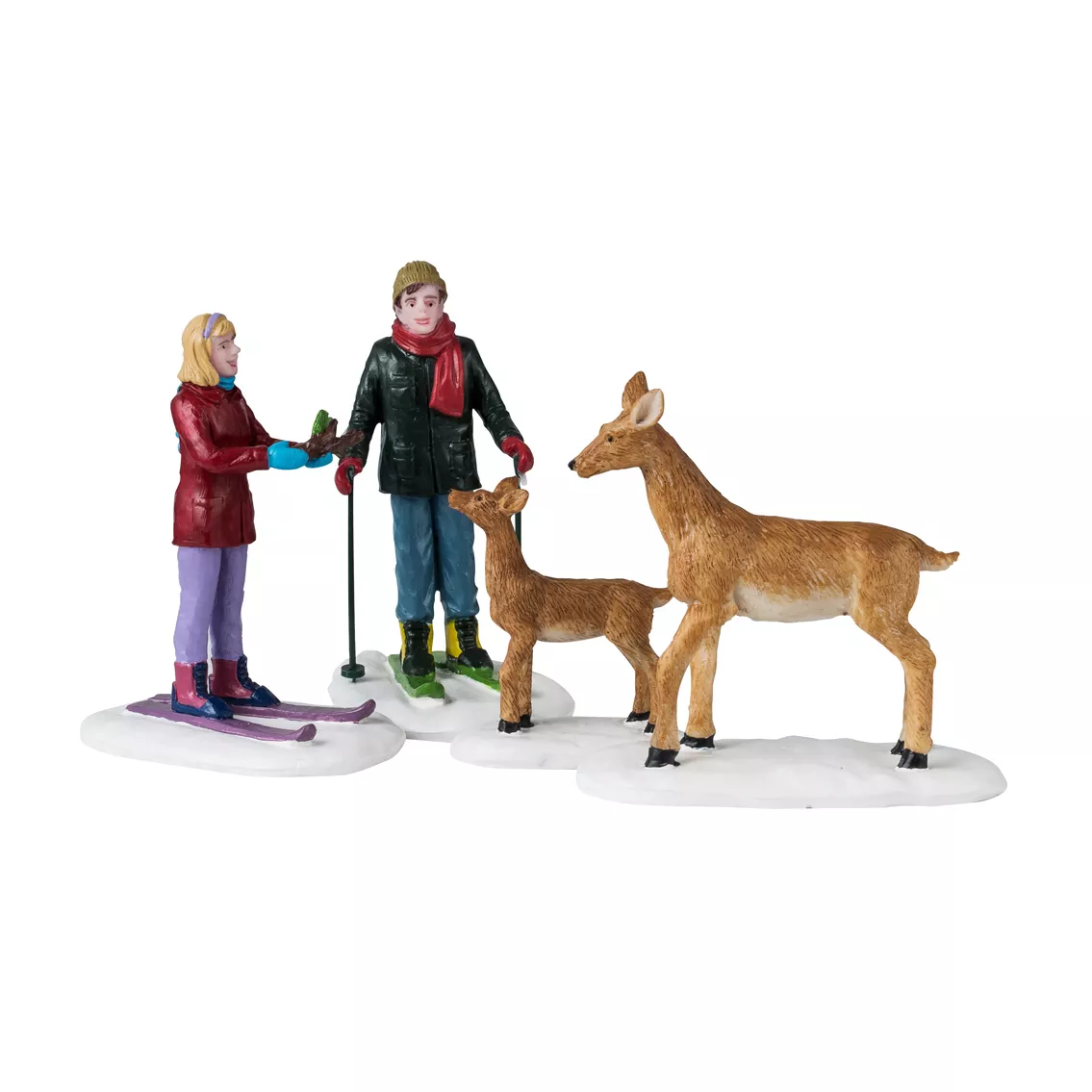 eminza Personnages Lemax Amis des animaux sauvages