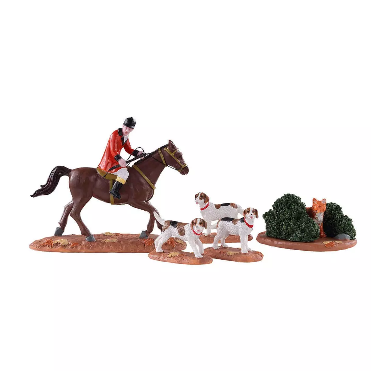 eminza Personnages Lemax Chasse au renard
