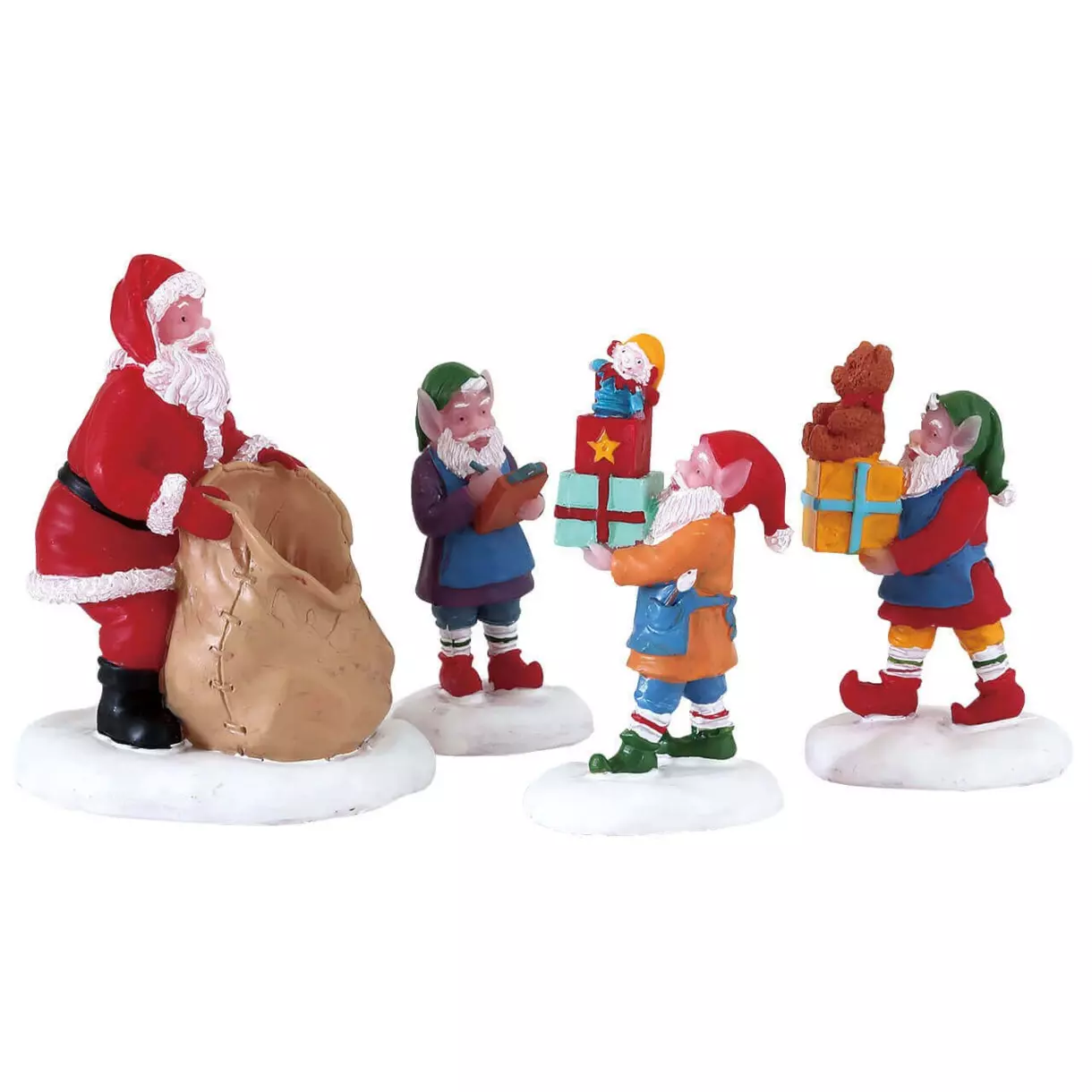 eminza Personnages Lemax En route pour les cadeaux