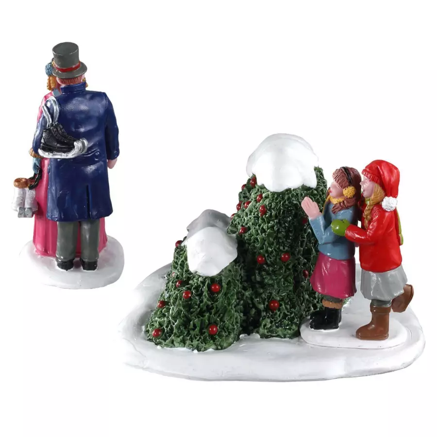 Eminza Personnages Lemax Les Patineurs Amoureux