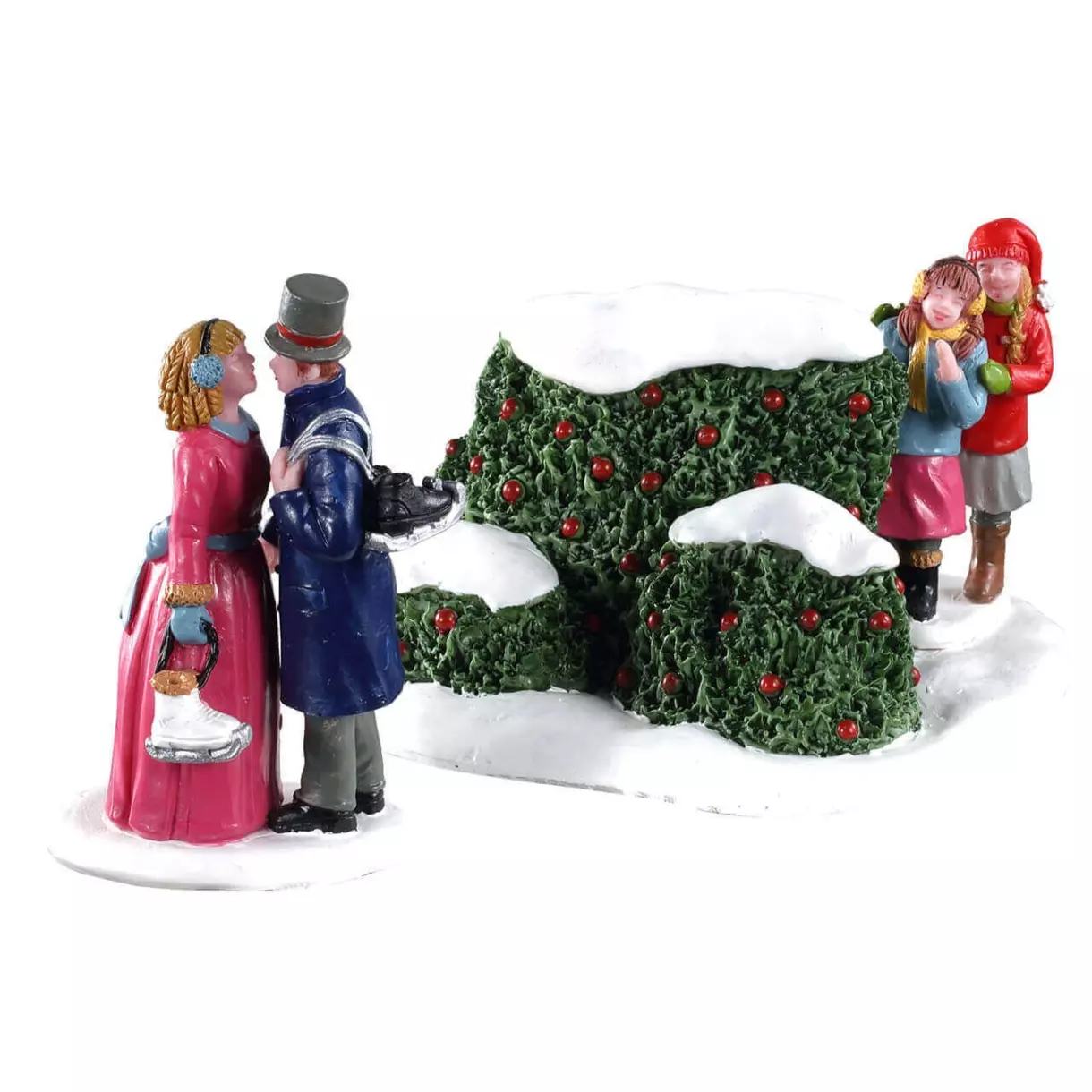 eminza Personnages Lemax Les patineurs amoureux
