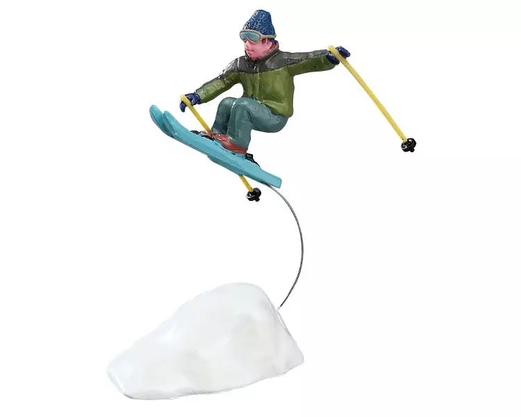 eminza Personnages Lemax Saut à ski