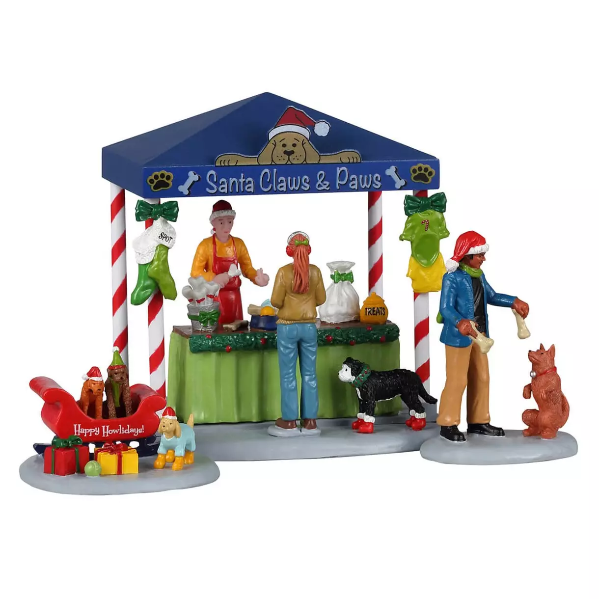 eminza Personnages Lemax Stand animalerie