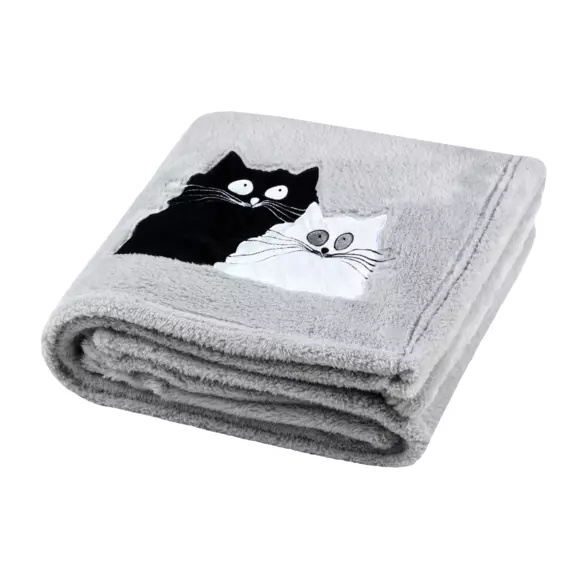 Eminza Plaid De Noël (150 Cm) Douillet Gris