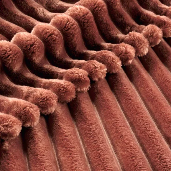 Eminza Plaid Doux (125 X 150 Cm) Dune Terracotta