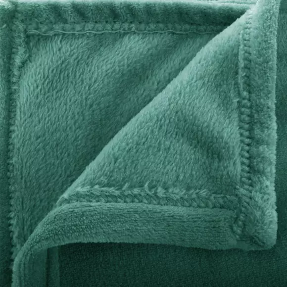 Eminza Plaid Doux (150 Cm) Tendresse Flanel Vert