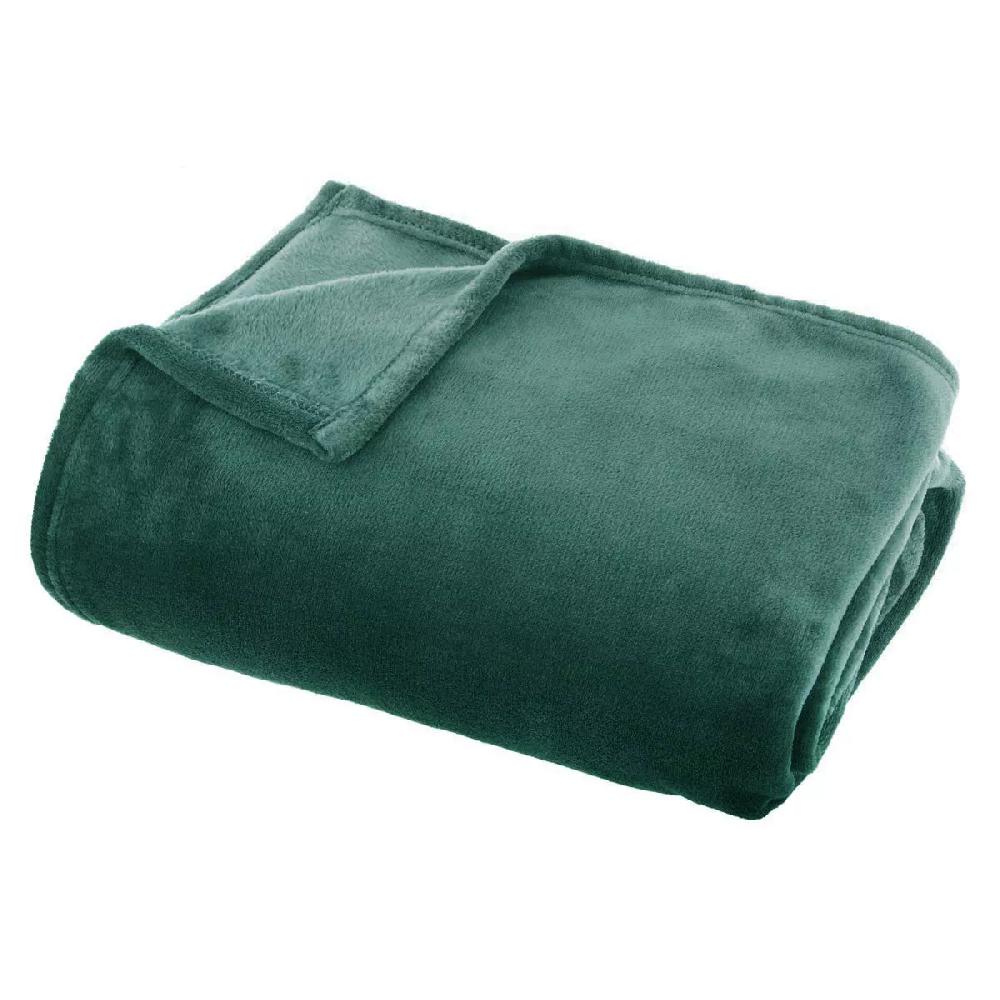 eminza Plaid doux (150 cm) Tendresse flanel Vert