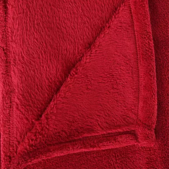 Eminza Plaid Doux (150 Cm) Tendresse Rouge