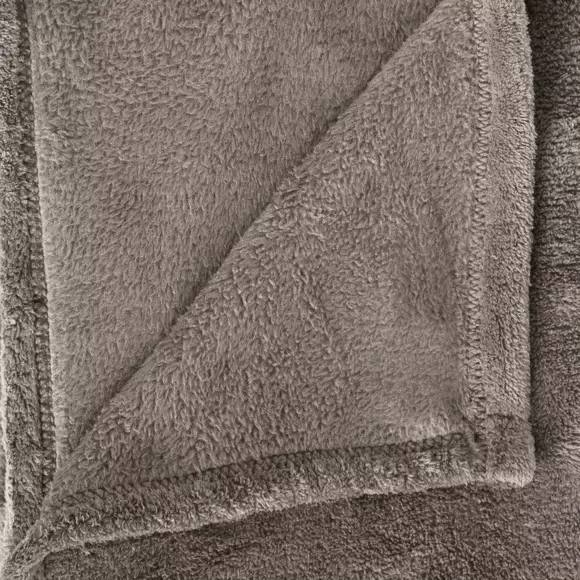Eminza Plaid Doux (150 Cm) Tendresse Taupe
