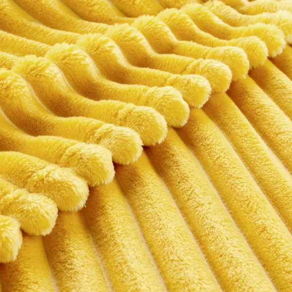 Eminza Plaid Doux (180 X 220 Cm) Dune Jaune