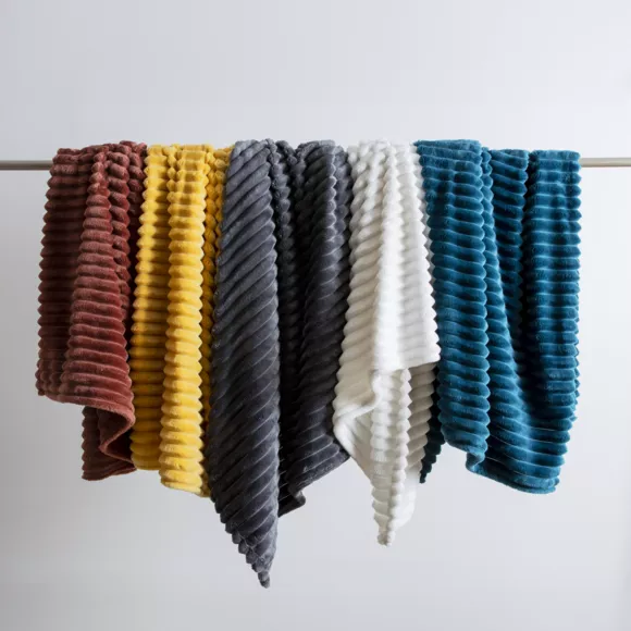 Eminza Plaid Doux (180 X 220 Cm) Dune Jaune