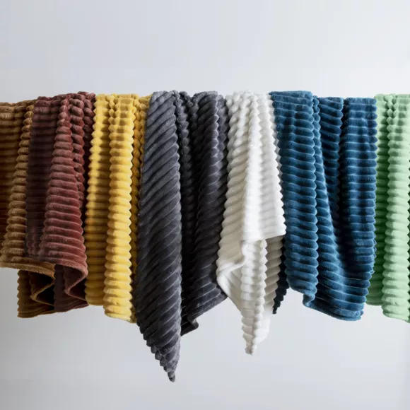 Eminza Plaid Doux (180 X 220 Cm) Dune Vert Sauge