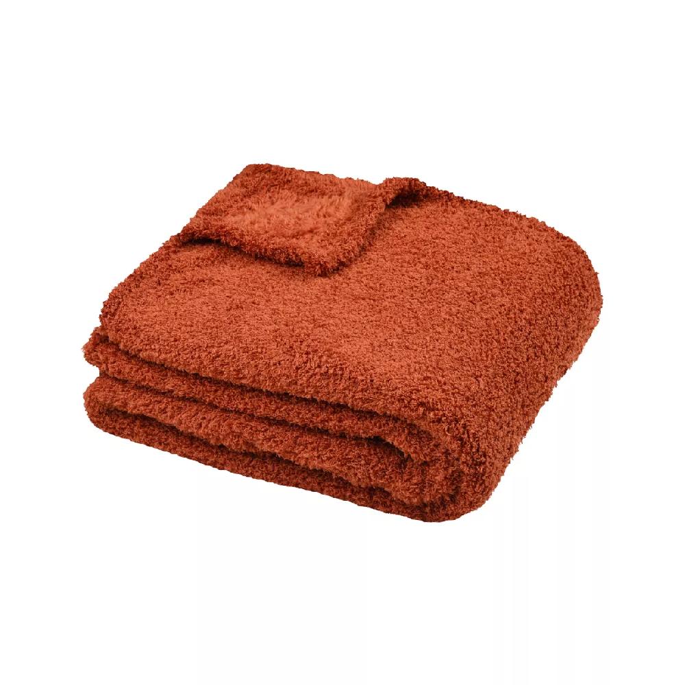 eminza Plaid doux (180 x 220 cm) Montreal Terracotta