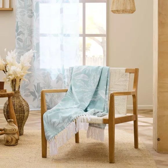 Eminza Plaid Polycoton (125 X 150 Cm) Hera Bleu