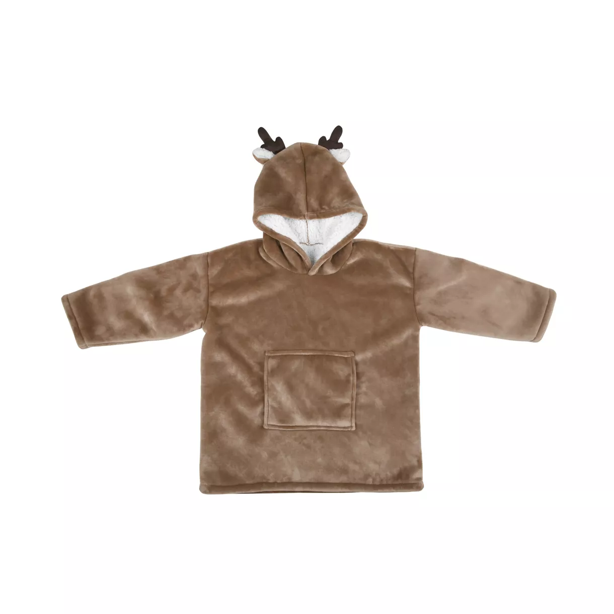 eminza Plaid poncho enfant (60 x 95 cm) Gabin Marron