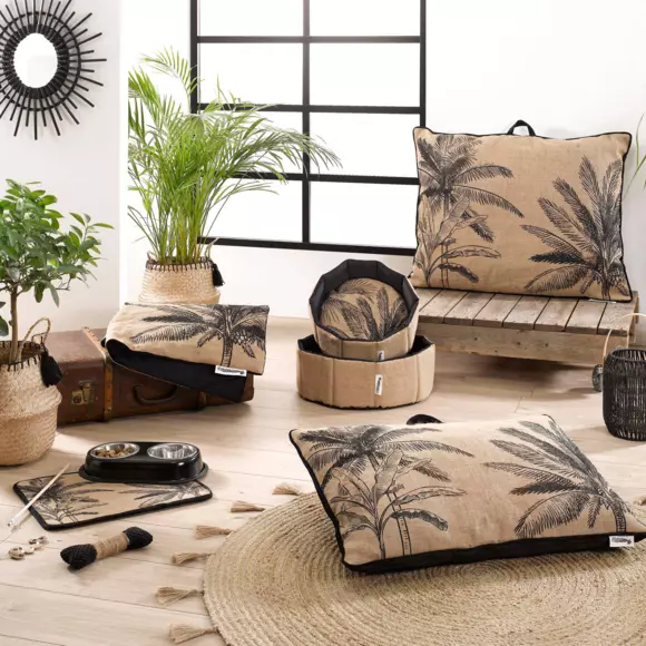 Eminza Plaid Pour Chat/chien Bahia L100 Cm Noir