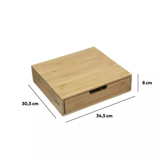 Eminza Porte Capsules Café Tiroir Bois