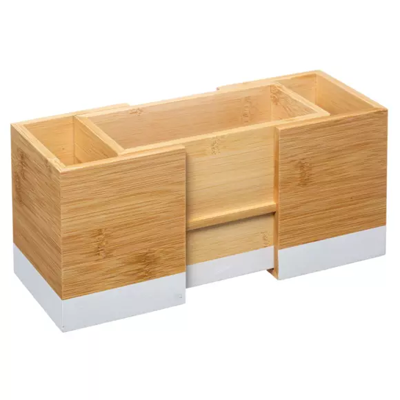 Eminza Pot Range Couverts Extensible Modern Blanc