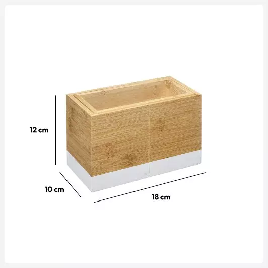 Eminza Pot Range Couverts Extensible Modern Blanc