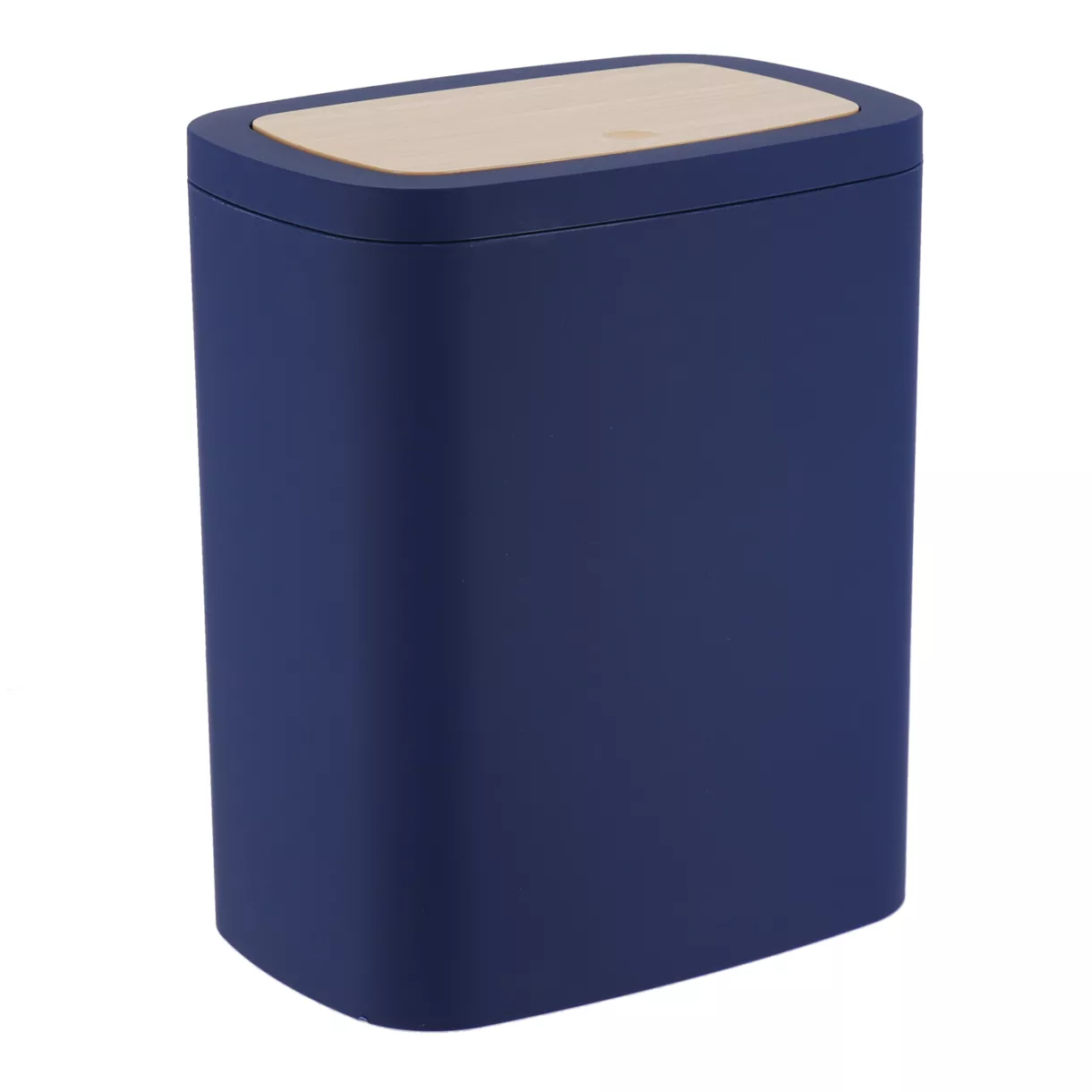 eminza Poubelle salle de bain 5L Cosy Bleu marine