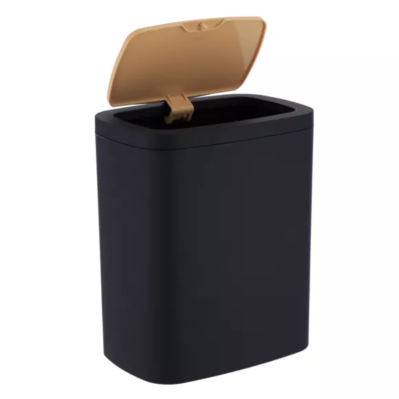 Eminza Poubelle Salle De Bain 5L Cosy Noir