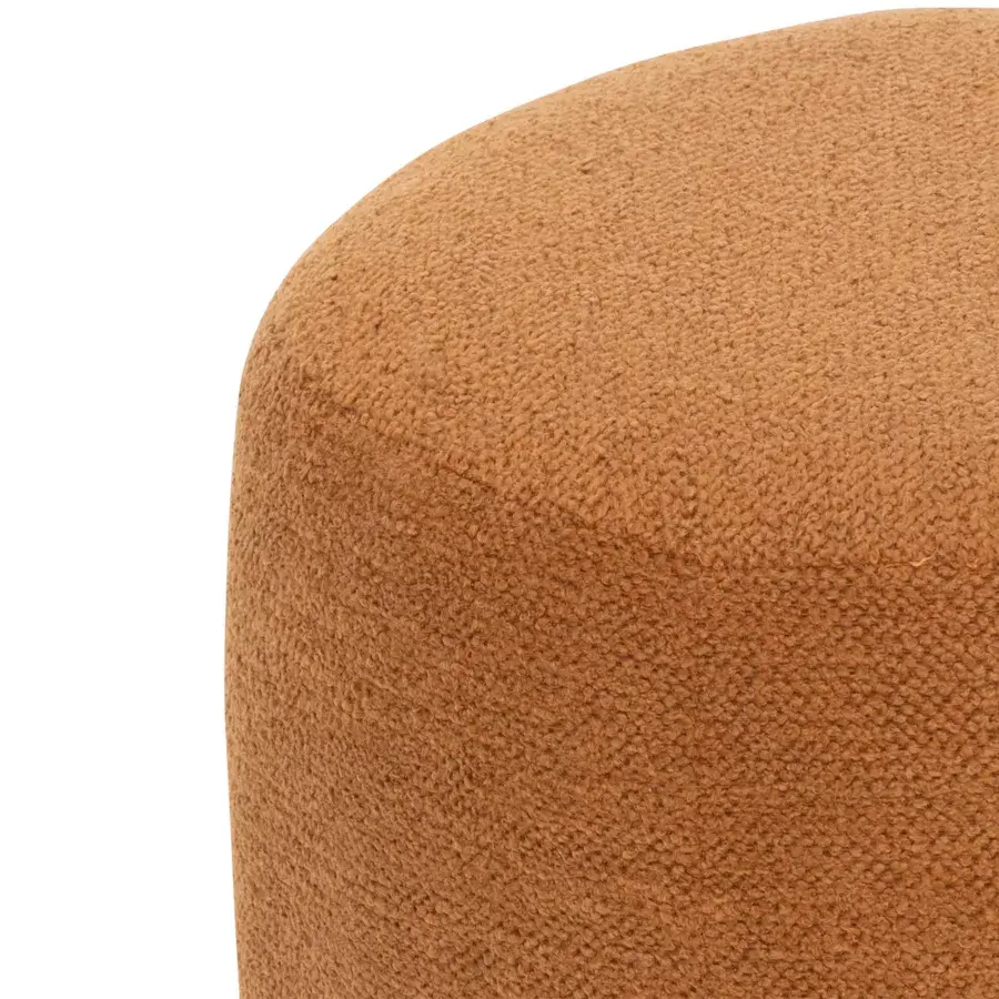 Eminza Pouf Bouclette (D39 Cm) Améa Orange