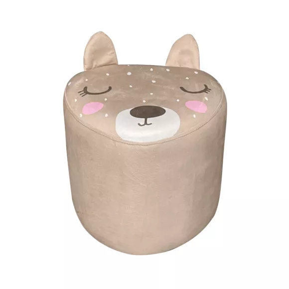 Eminza Pouf Enfant (H25 Cm) Bichette Beige