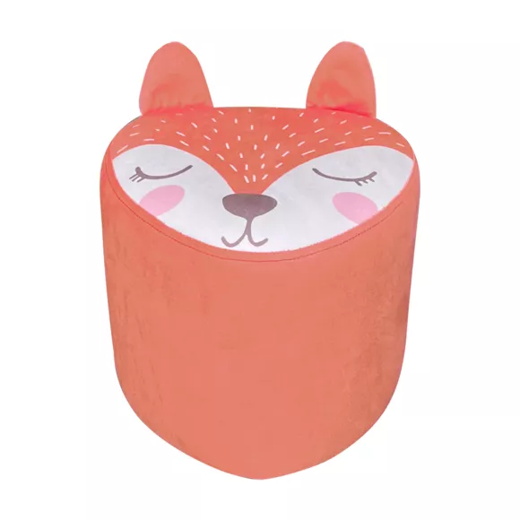 Eminza Pouf Enfant (H25 Cm) Renardeau Orange