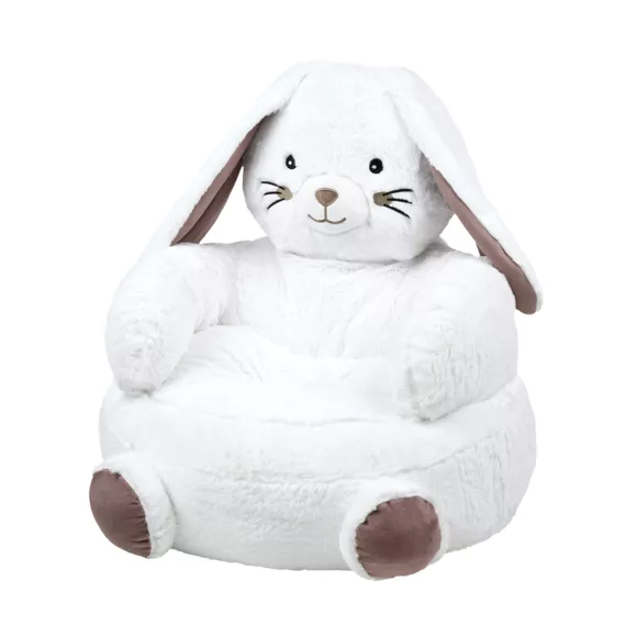 Eminza Pouf Lapin Enfant (45 X 45 Cm) Basile Blanc