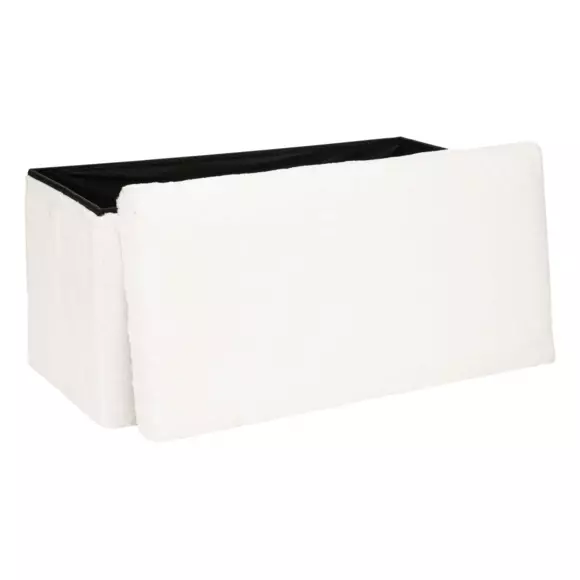 Eminza Pouf Pliant Double Ezzio Blanc