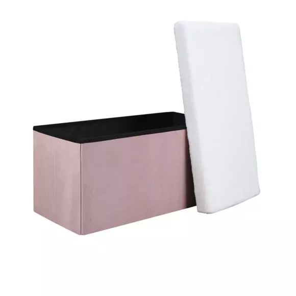 Eminza Pouf Pliant Double Leo Rose