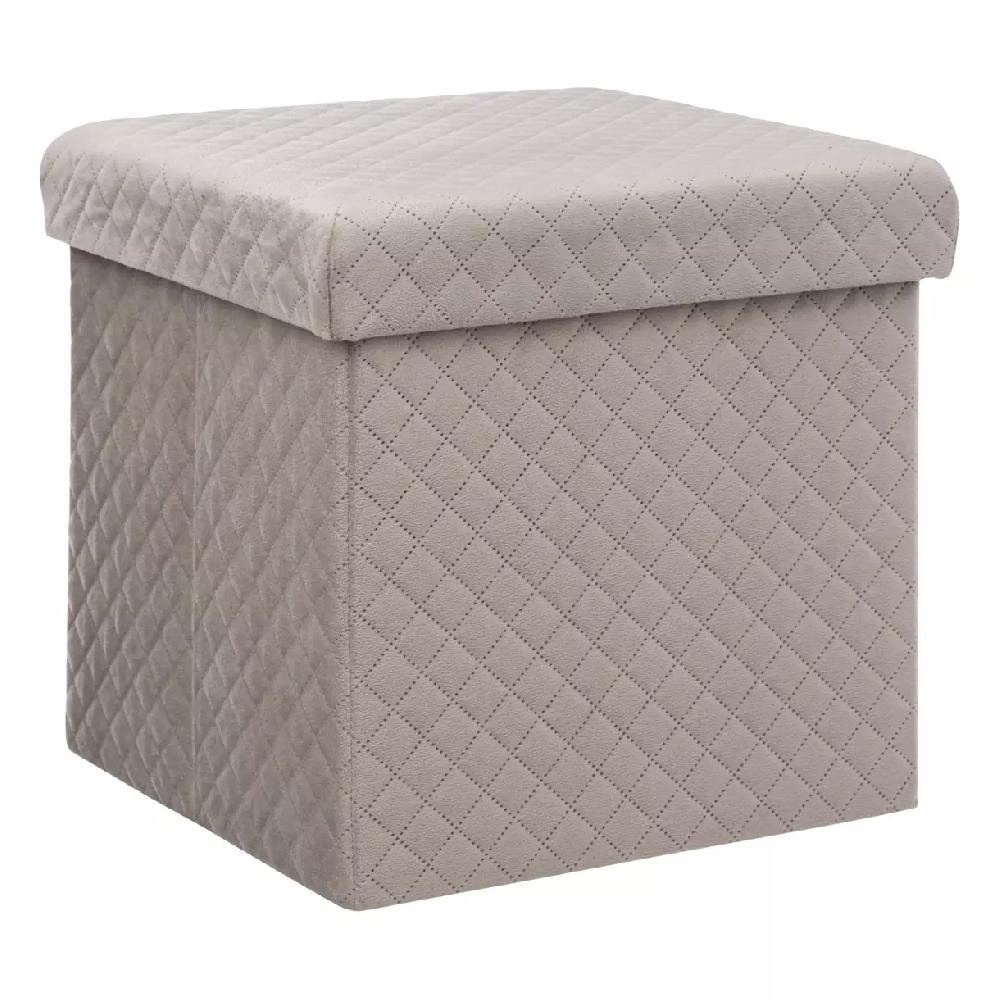 eminza Pouf pliant velours Jack Lin