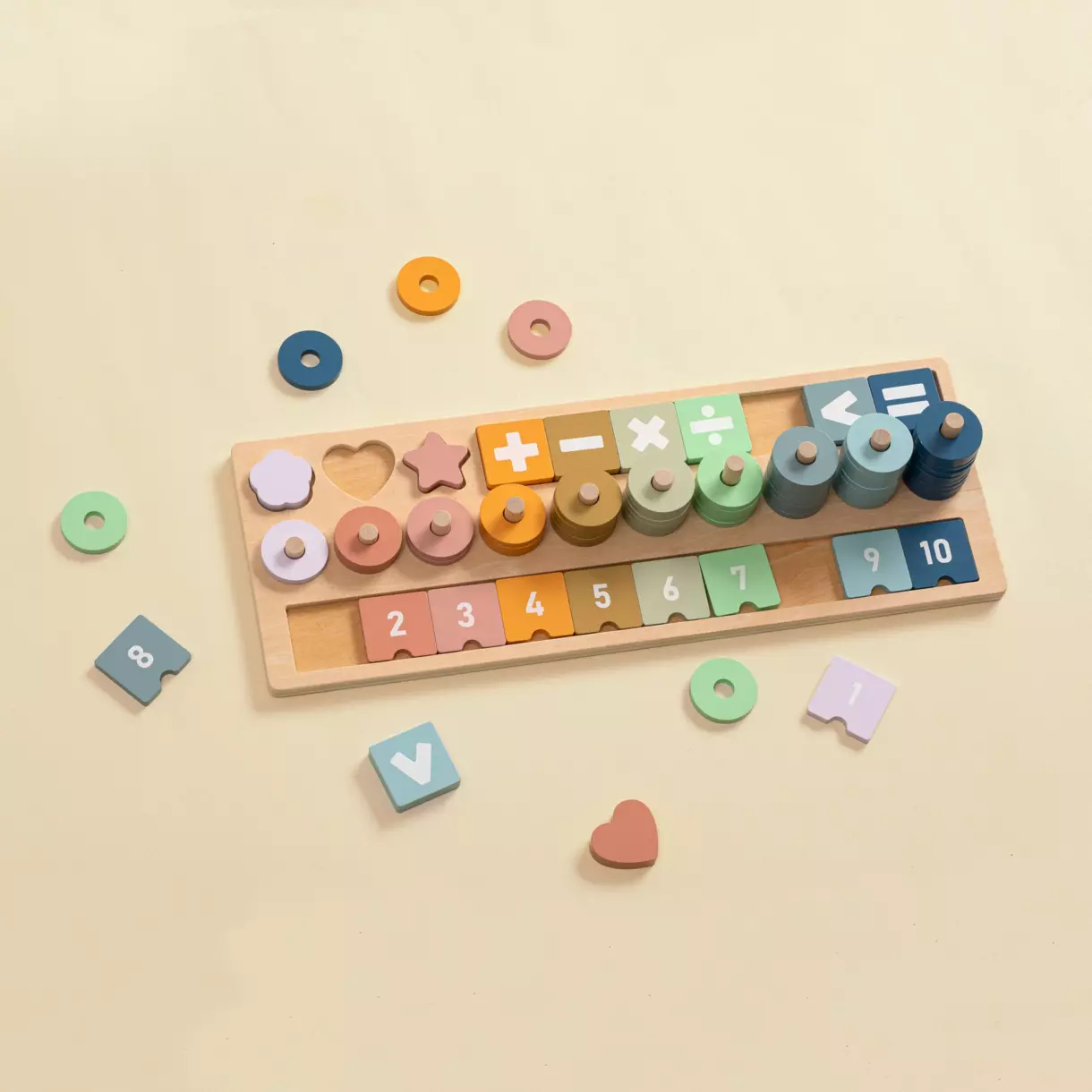 eminza Puzzle d'apprentissage Numéros Multicolore