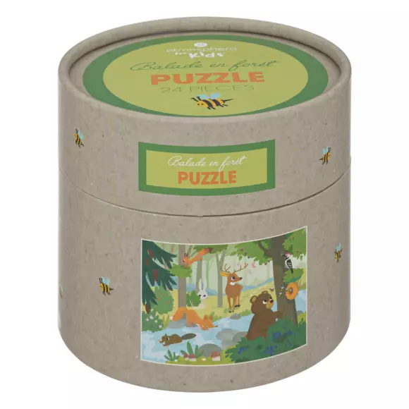 Eminza Puzzle Enfant 24 Pièces Forêt Multicolore