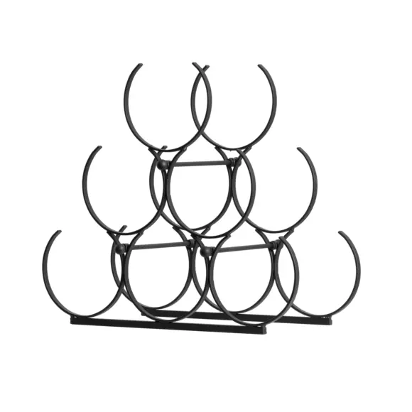 Eminza Range-bouteilles Métal (H28 Cm) Noa Noir