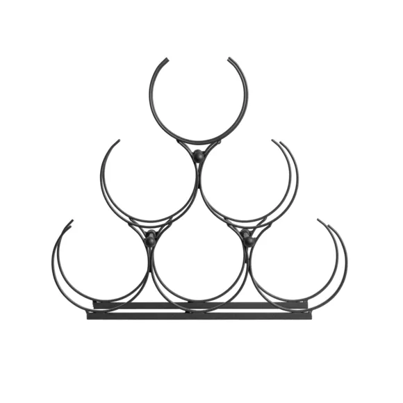 Eminza Range-bouteilles Métal (H28 Cm) Noa Noir