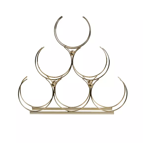 Eminza Range-bouteilles Métal (H28 Cm) Noa Or