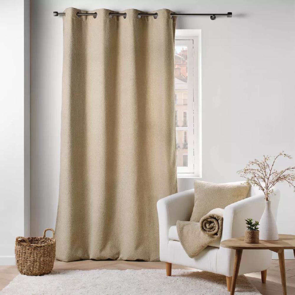 eminza Rideau bouclette (140 x 240 cm) Wooly Beige
