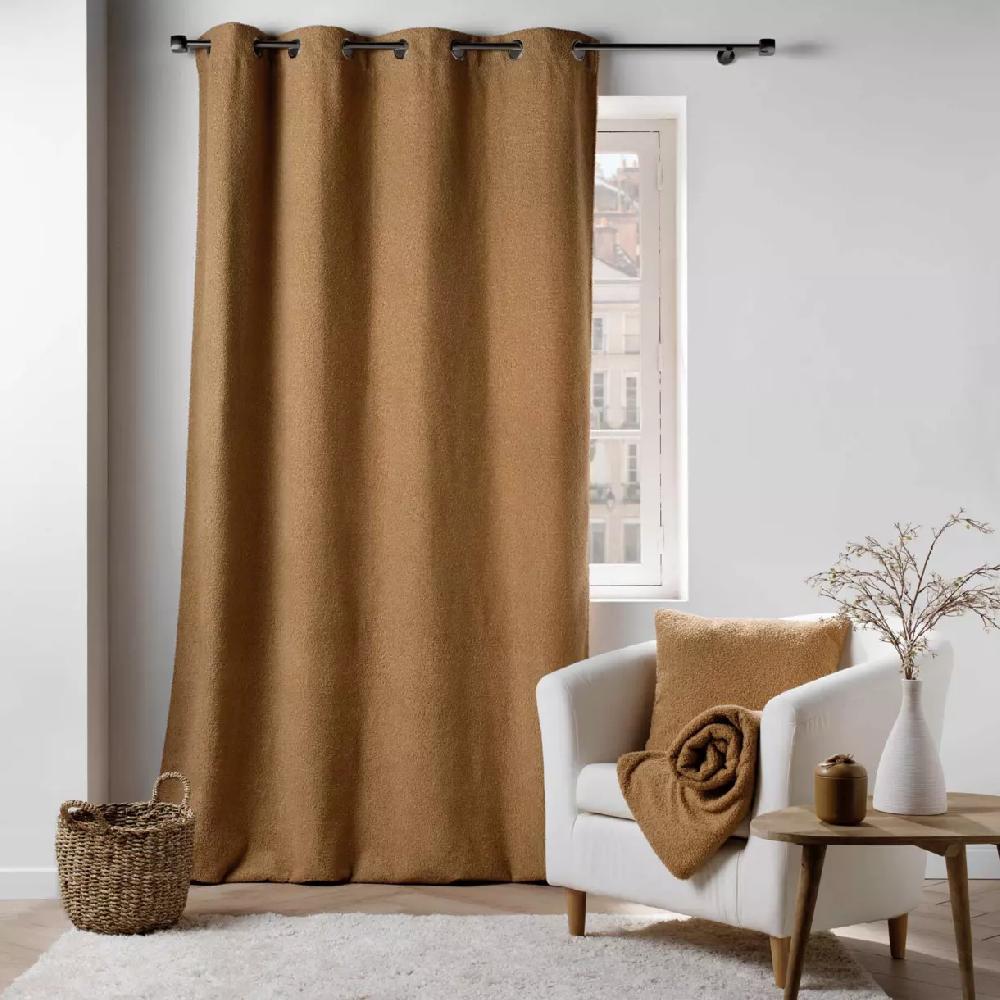 eminza Rideau bouclette (140 x 240 cm) Wooly Camel